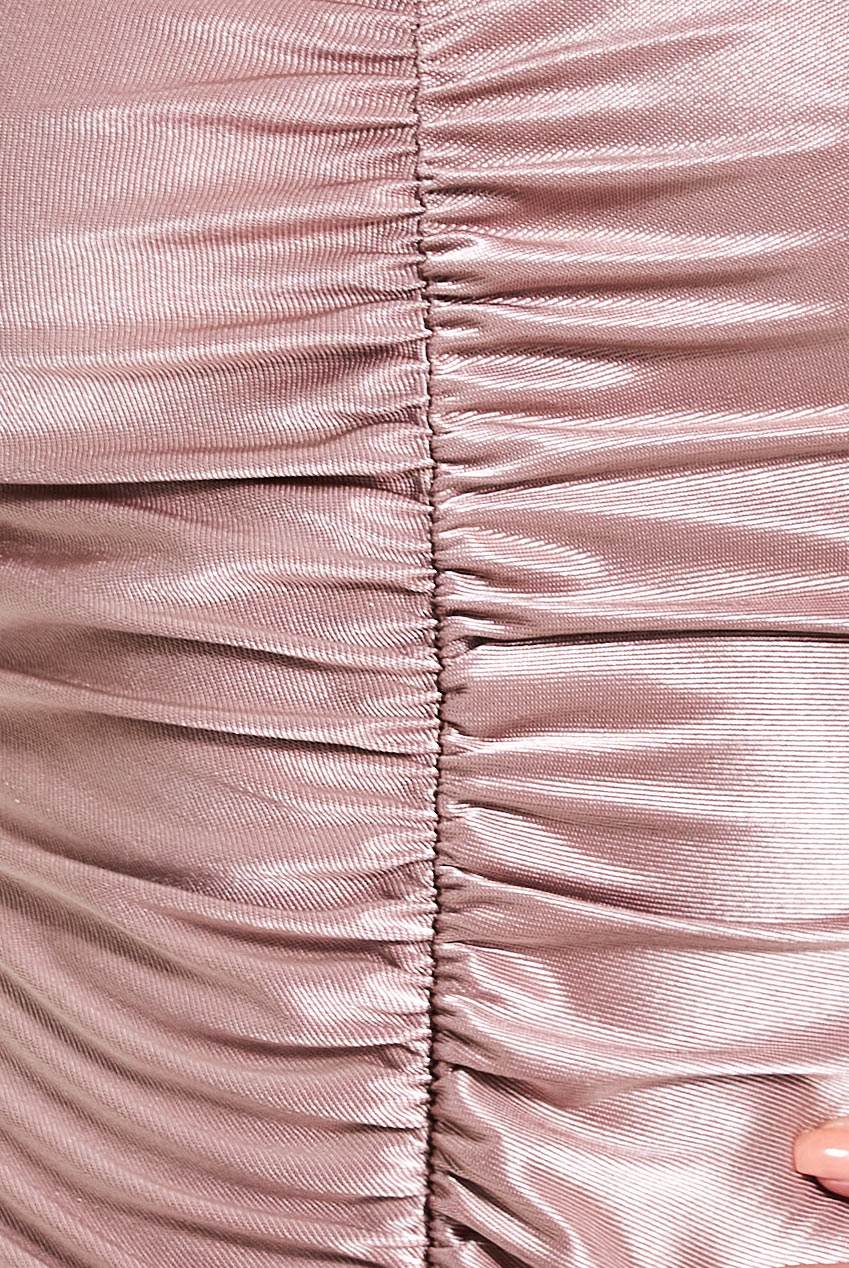 Off The Shoulder Ruched Mini Dress - Biamonde