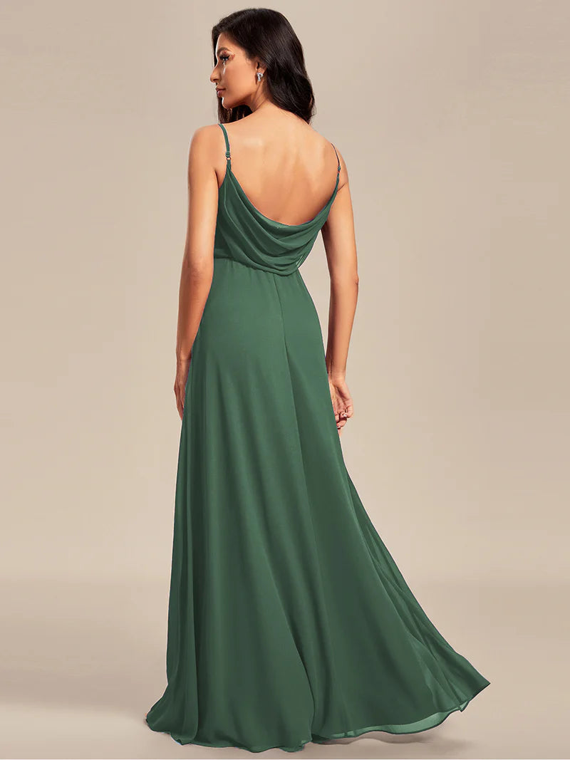 Sleeveless A-Line Evening Dress – Elegant Formal Gown for Special Occasions