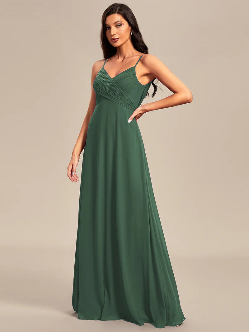 Sleeveless A-Line Evening Dress – Elegant Formal Gown for Special Occasions