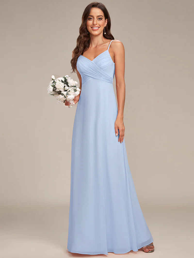 Sleeveless A-Line Evening Dress – Elegant Formal Gown for Special Occasions