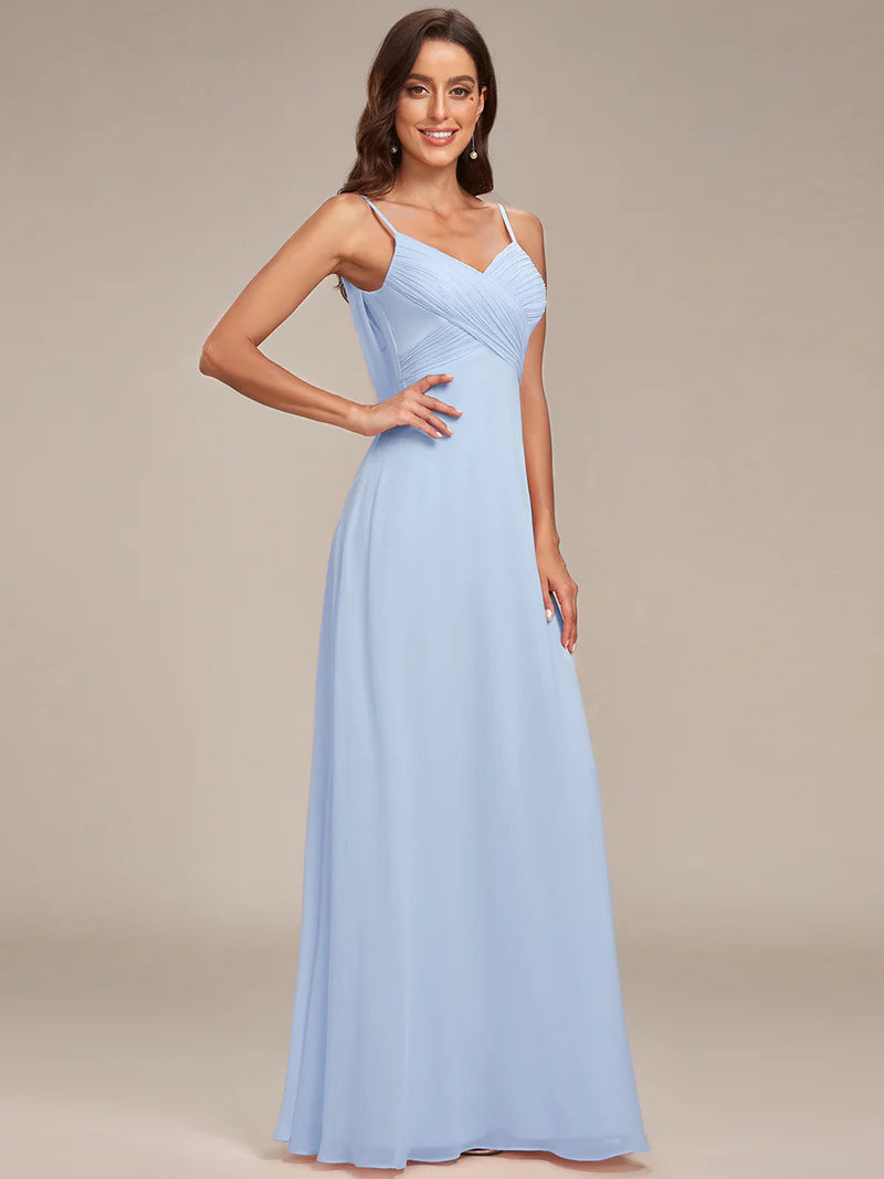 Sleeveless A-Line Evening Dress – Elegant Formal Gown for Special Occasions
