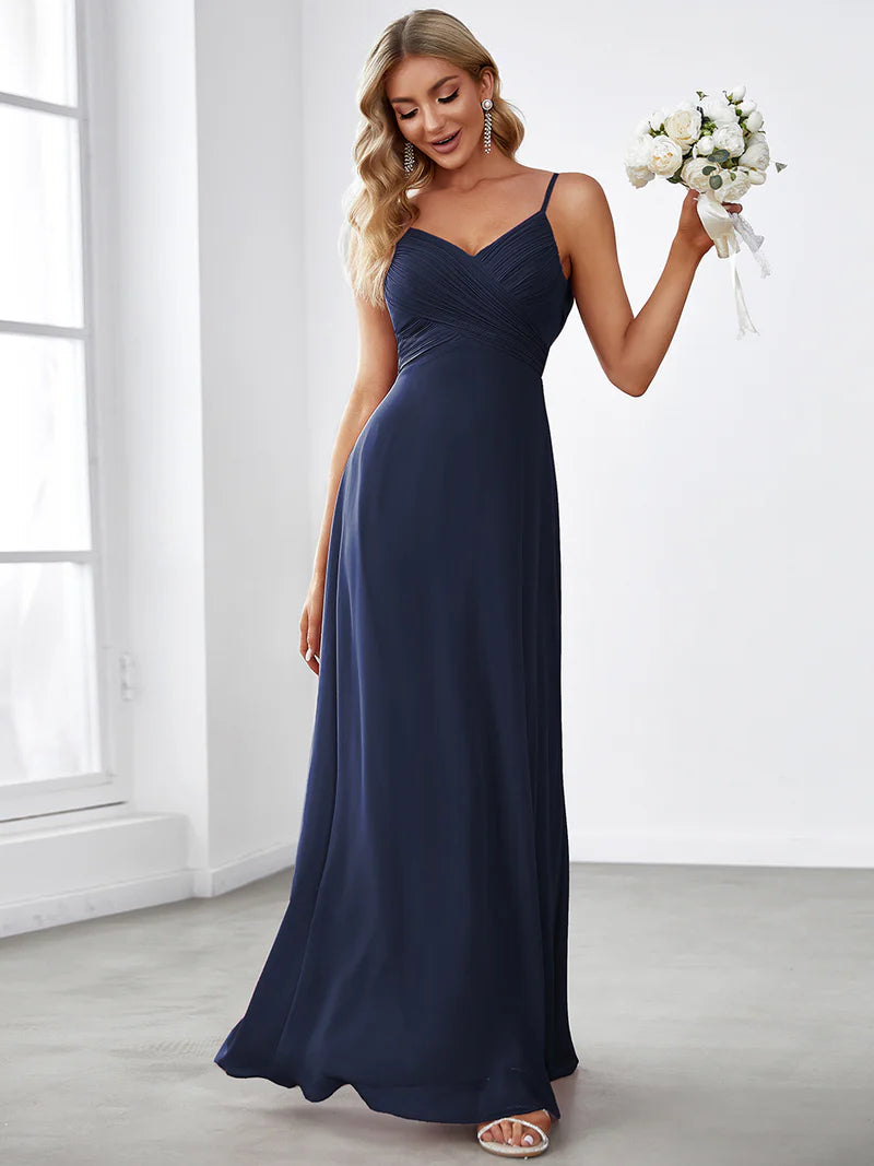 Sleeveless A-Line Evening Dress – Elegant Formal Gown for Special Occasions