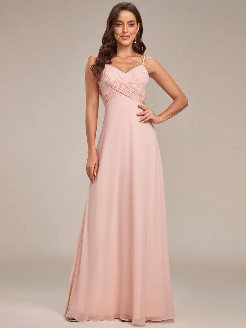 Sleeveless A-Line Evening Dress – Elegant Formal Gown for Special Occasions