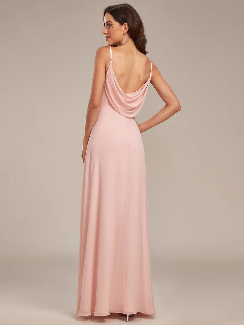 Sleeveless A-Line Evening Dress – Elegant Formal Gown for Special Occasions
