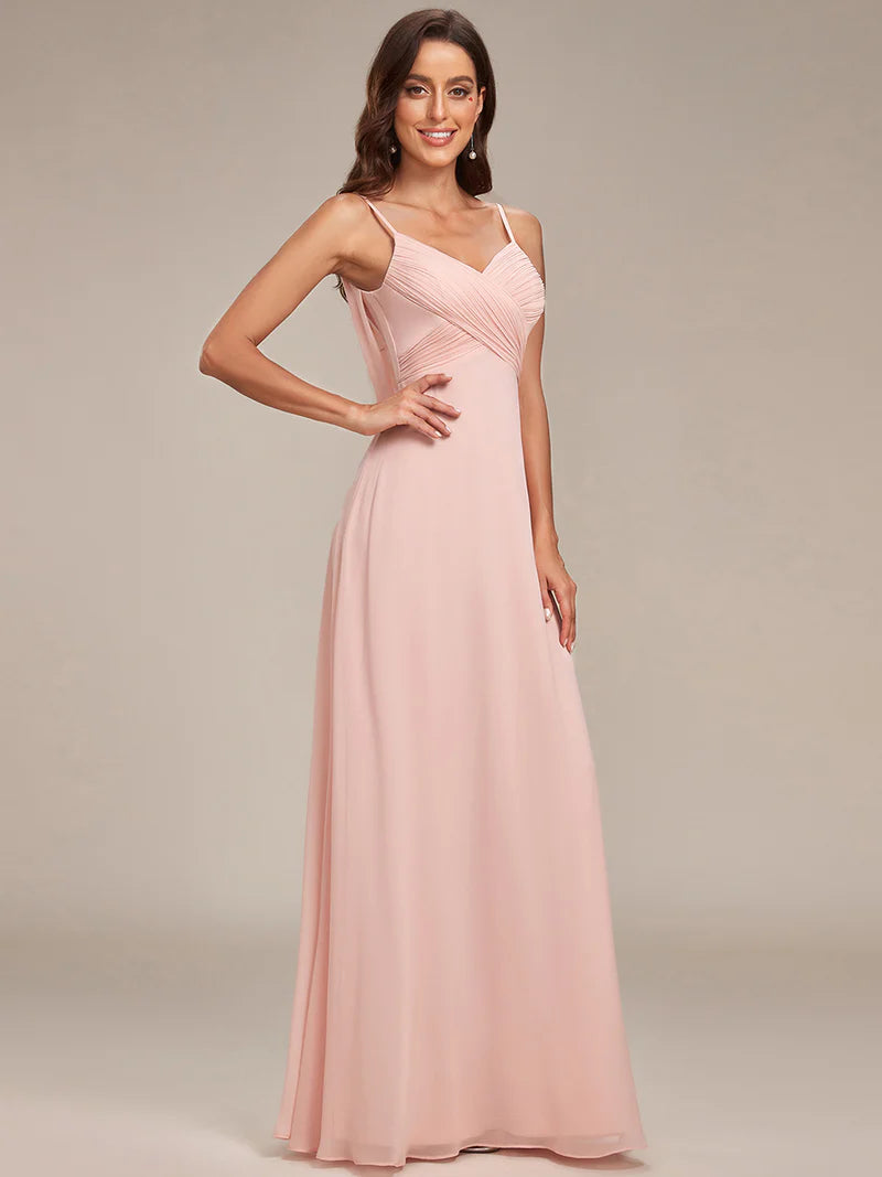 Sleeveless A-Line Evening Dress – Elegant Formal Gown for Special Occasions