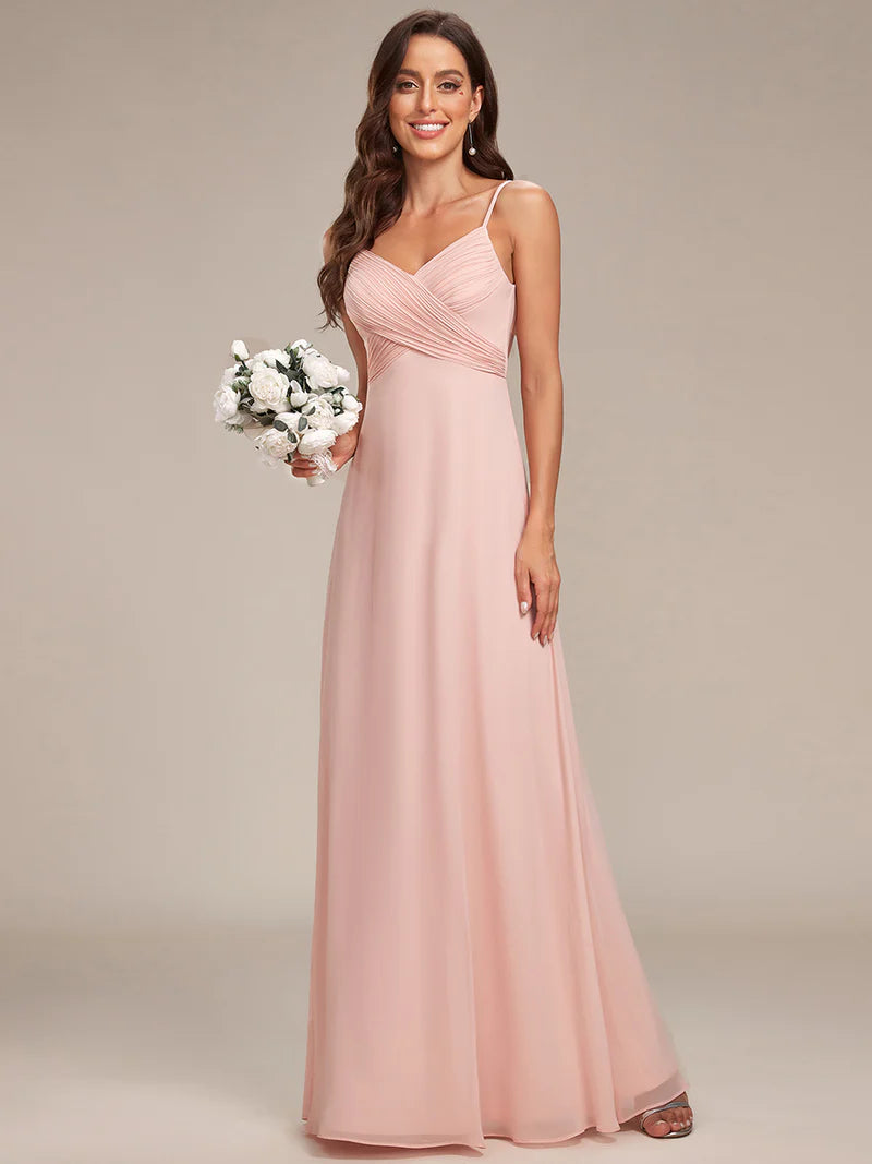 Sleeveless A-Line Evening Dress – Elegant Formal Gown for Special Occasions