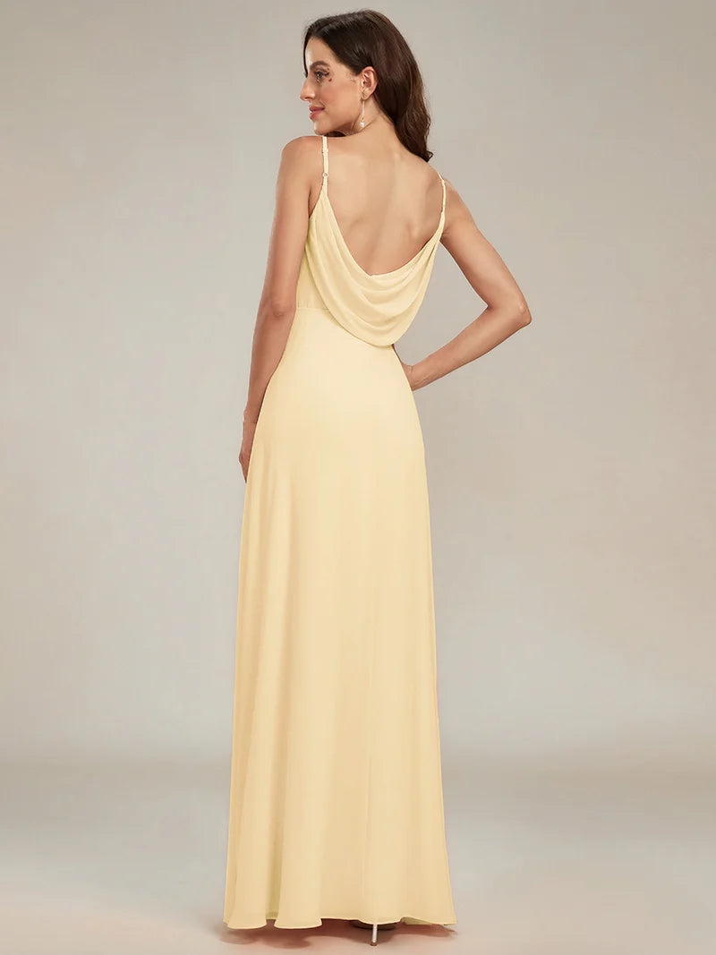 Sleeveless A-Line Evening Dress – Elegant Formal Gown for Special Occasions