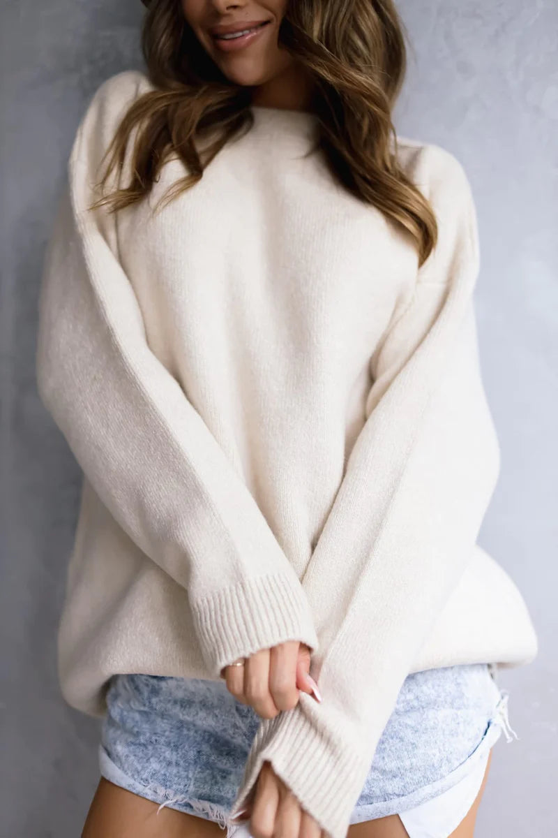Thick Smooth COZY Beige Sweater