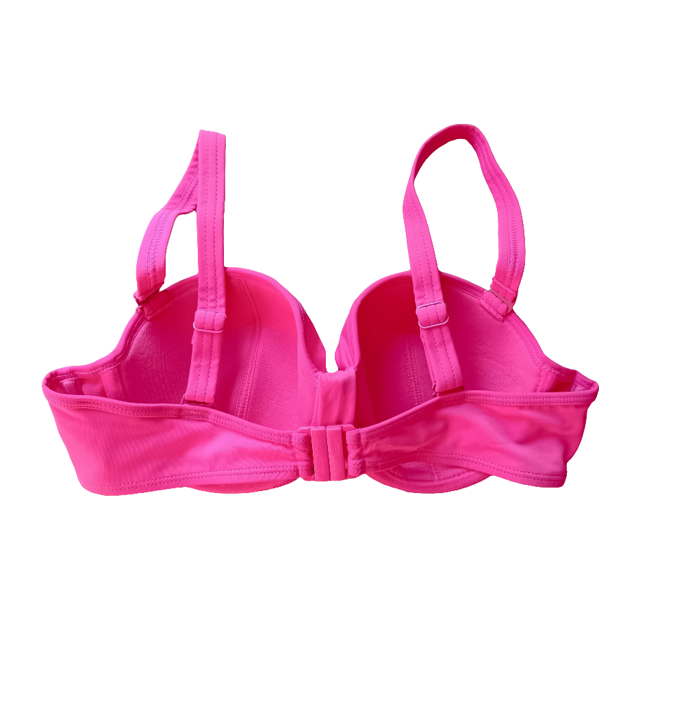 Curvy Kate Pink Luau Love Bikini Top Underwired Bandeau Multiway Strapless