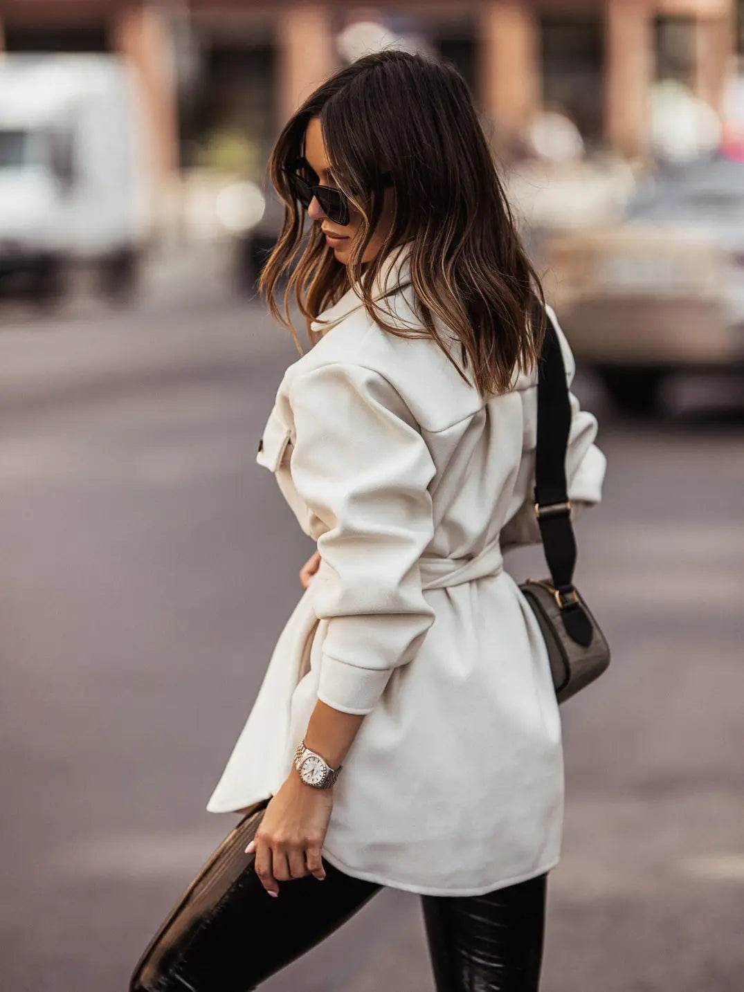 Beige Shirt Jacket – Minimalist Overshirt for Effortless Everyday Style - Biamonde
