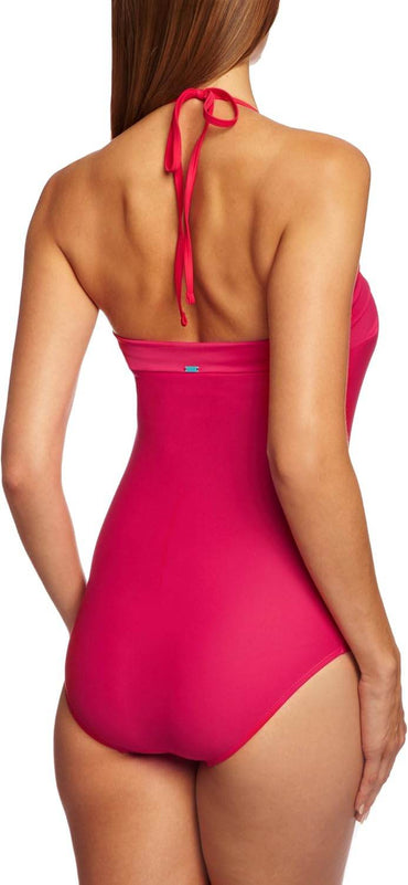 Cleo by Panache Dolly Underwire Bandeau Swimsuit – Strawberry Red Strapless Swimwear for Fuller Bust - Biamonde