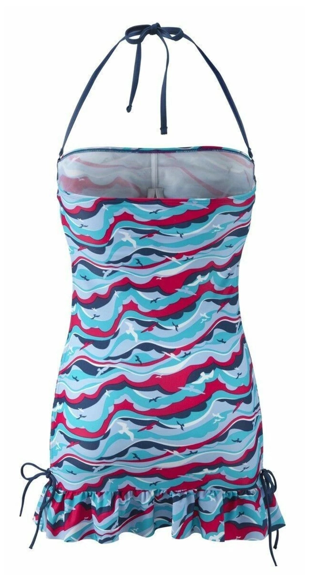 Cleo by Panache Tilly tankini top with bird print, supportive swimwear for fuller busts
