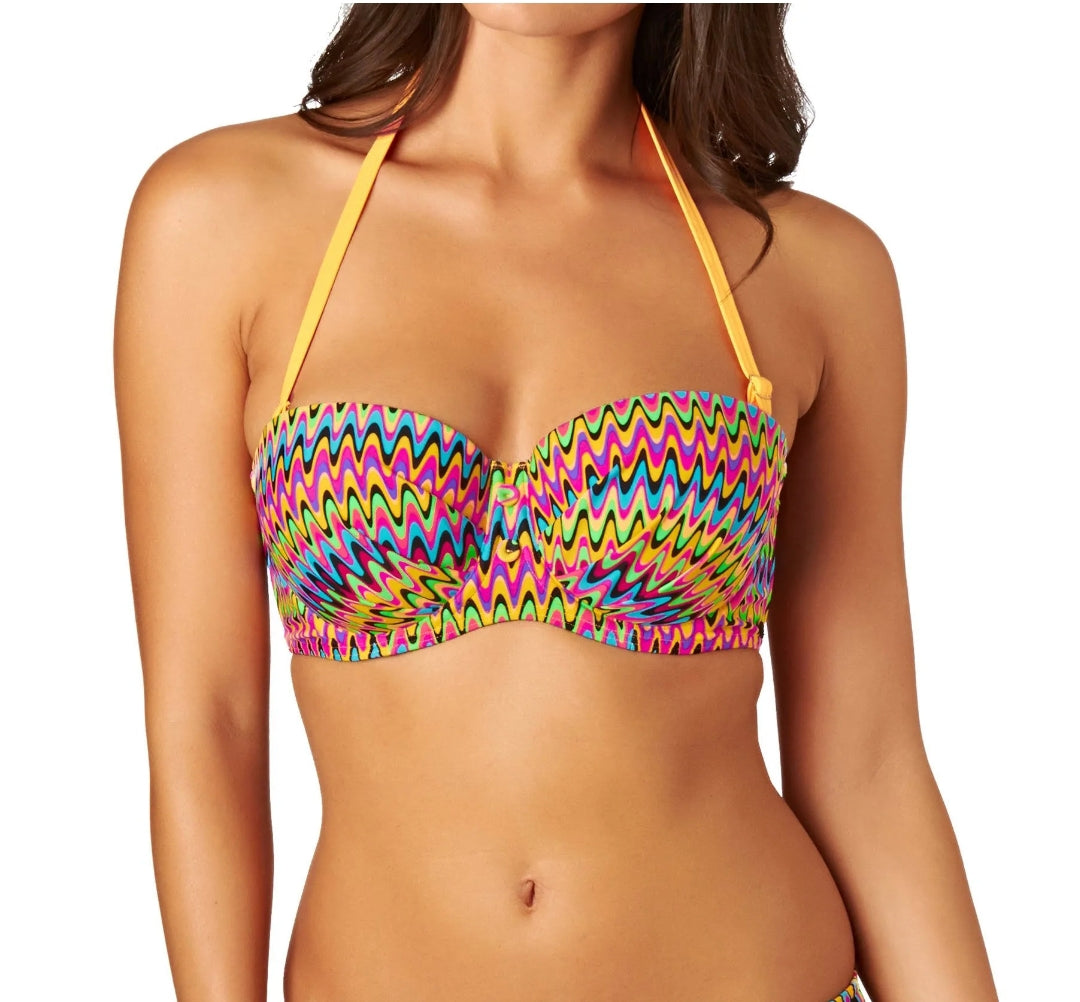 Lepel Bikini Tops - Lepel India Moulded Bandeau Bikini Top - Coral