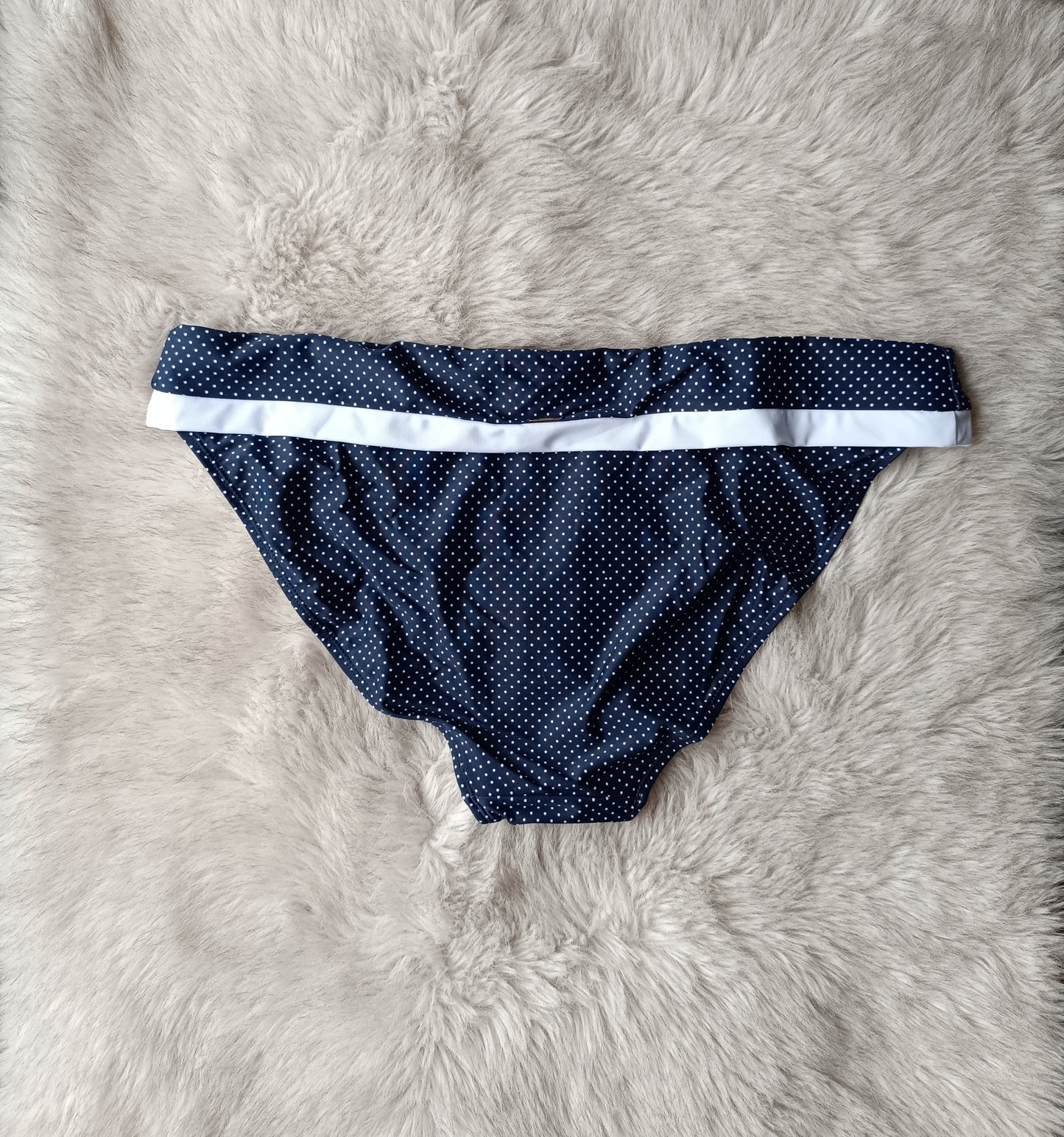 Panache Britt Fold Bikini Pant Navy Spot