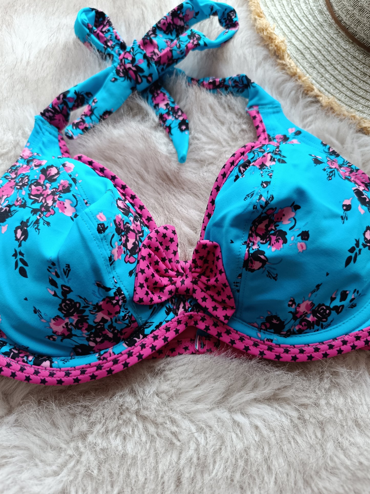 Curvy Kate Beach Bloom Underwired Halterneck Bikini Top
