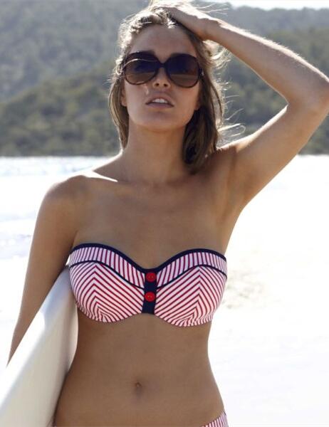 Cleo By Panache Lucille Bandeau Strawberry Top.