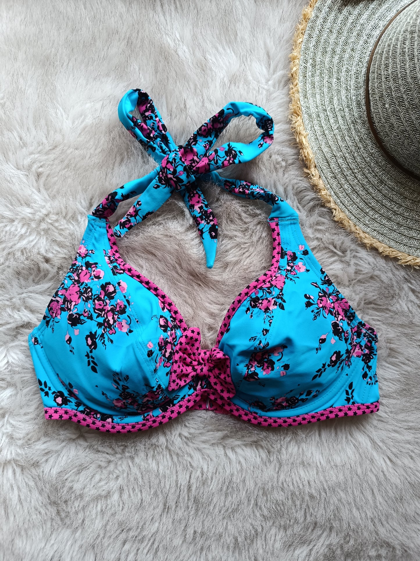 Curvy Kate Beach Bloom Underwired Halterneck Bikini Top