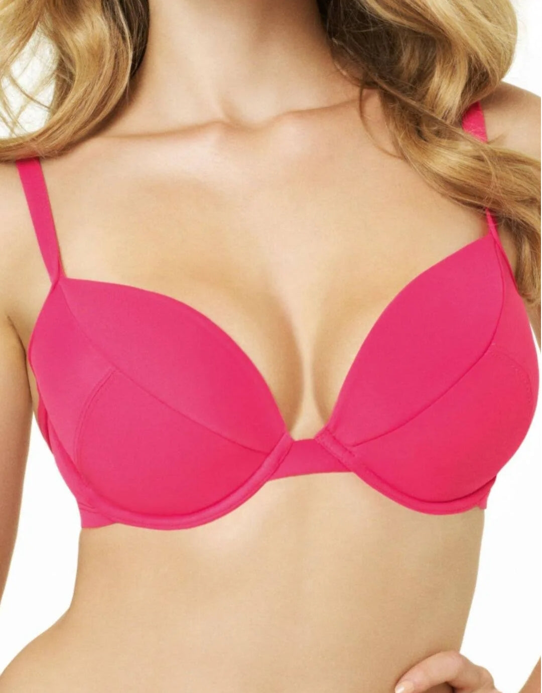 Panache Cleo By Dolly Plunge Strawberry Bikini Top