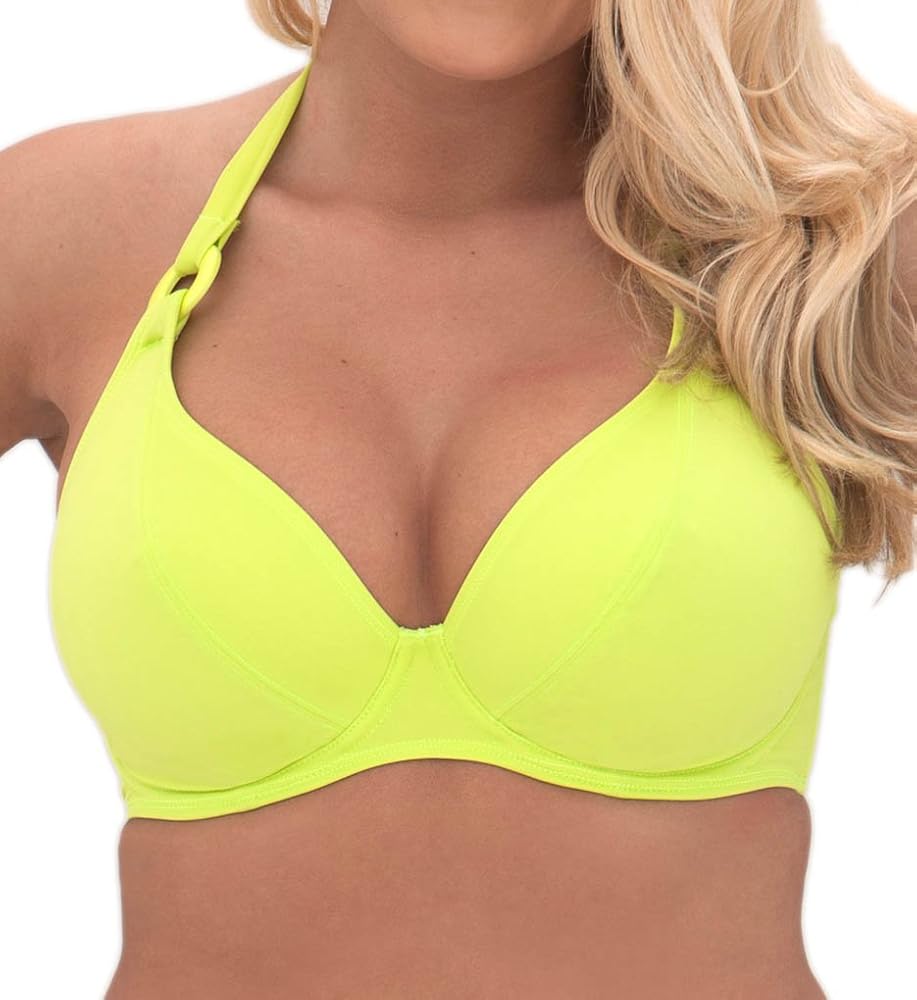 Curvy Kate Ocean Drive Halterneck Bikini Top, Chameleon