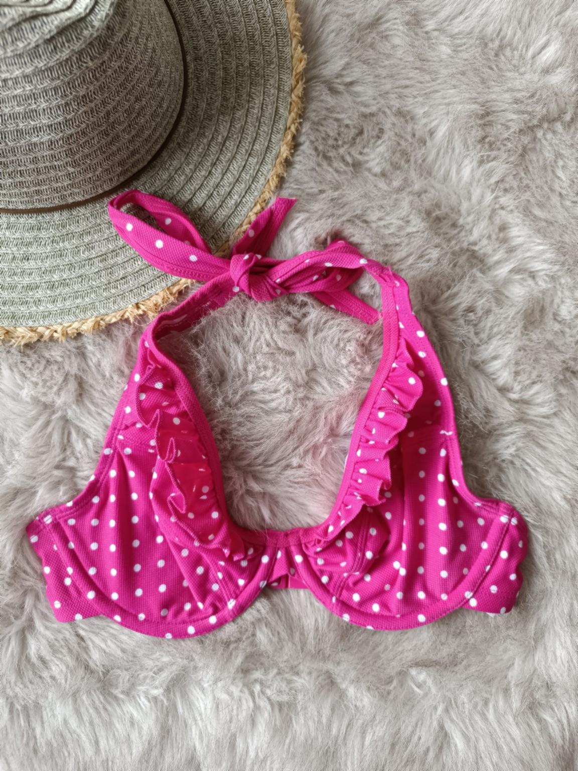 Cleo By Panache Betty, Pink Betty Halter Bikini Top