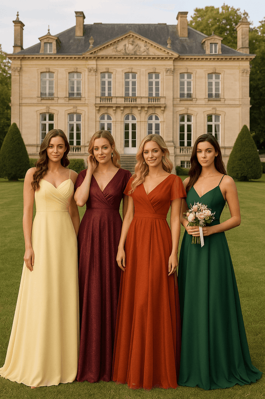 Bridesmaid Dress Colours Trending for Autumn 2025 - Biamonde