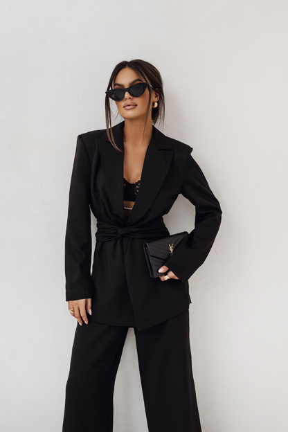 LaBalancia EMMA Women's Two-Piece Blazer & Wide-Leg Trouser Set