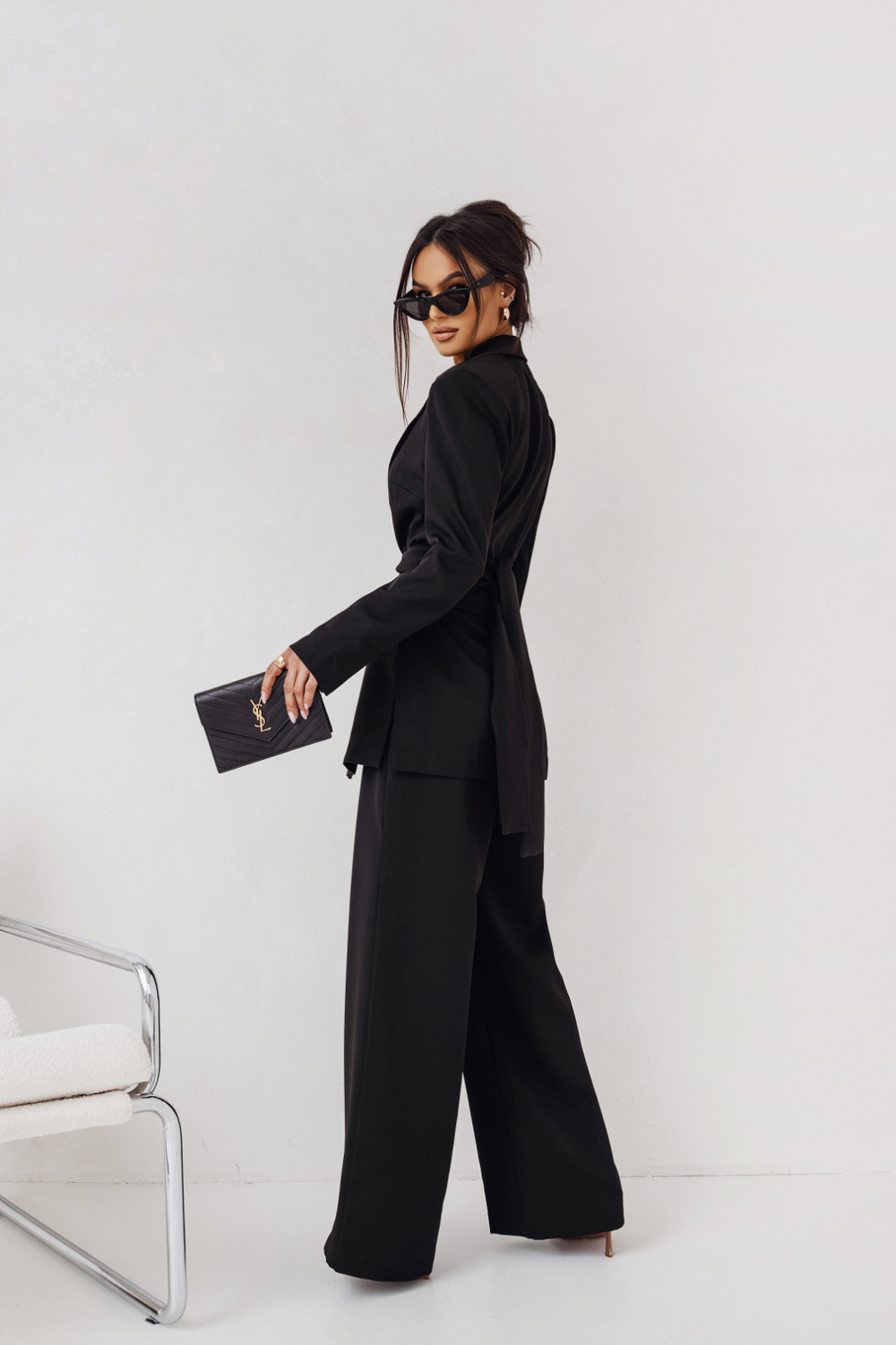 LaBalancia EMMA Women's Two-Piece Blazer & Wide-Leg Trouser Set