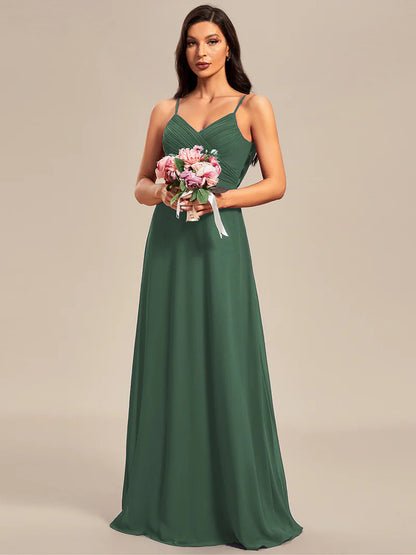 Sleeveless A-Line Evening Dress – Elegant Formal Gown for Special Occasions