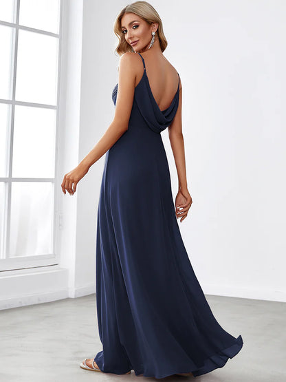 Sleeveless A-Line Evening Dress – Elegant Formal Gown for Special Occasions