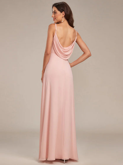 Sleeveless A-Line Evening Dress – Elegant Formal Gown for Special Occasions