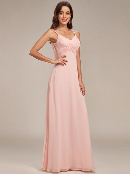 Sleeveless A-Line Evening Dress – Elegant Formal Gown for Special Occasions