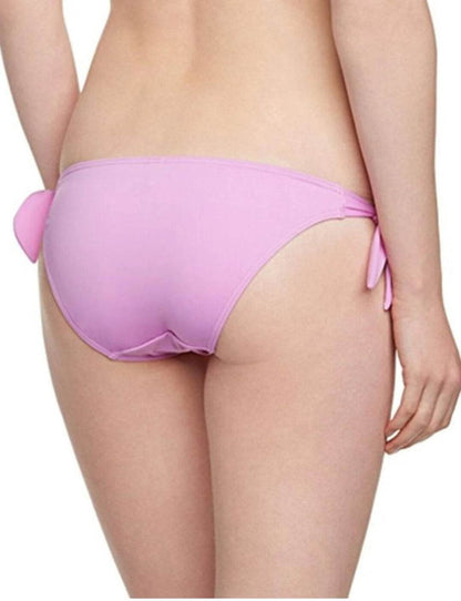 Lepel Bow blue bikini briefs with bow detail swimwear pink