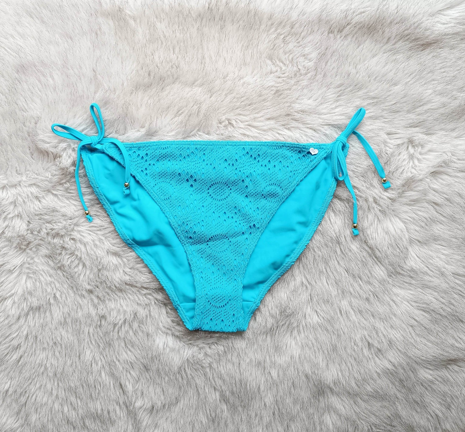 Lepel Summer Days blue tie side bikini swim bottom sky blue