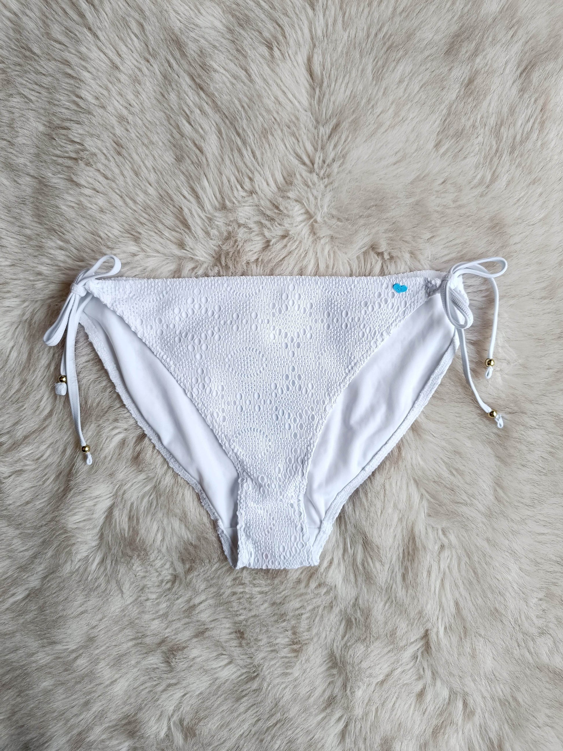 Lepel Summer Days white tie side bikini swim bottom