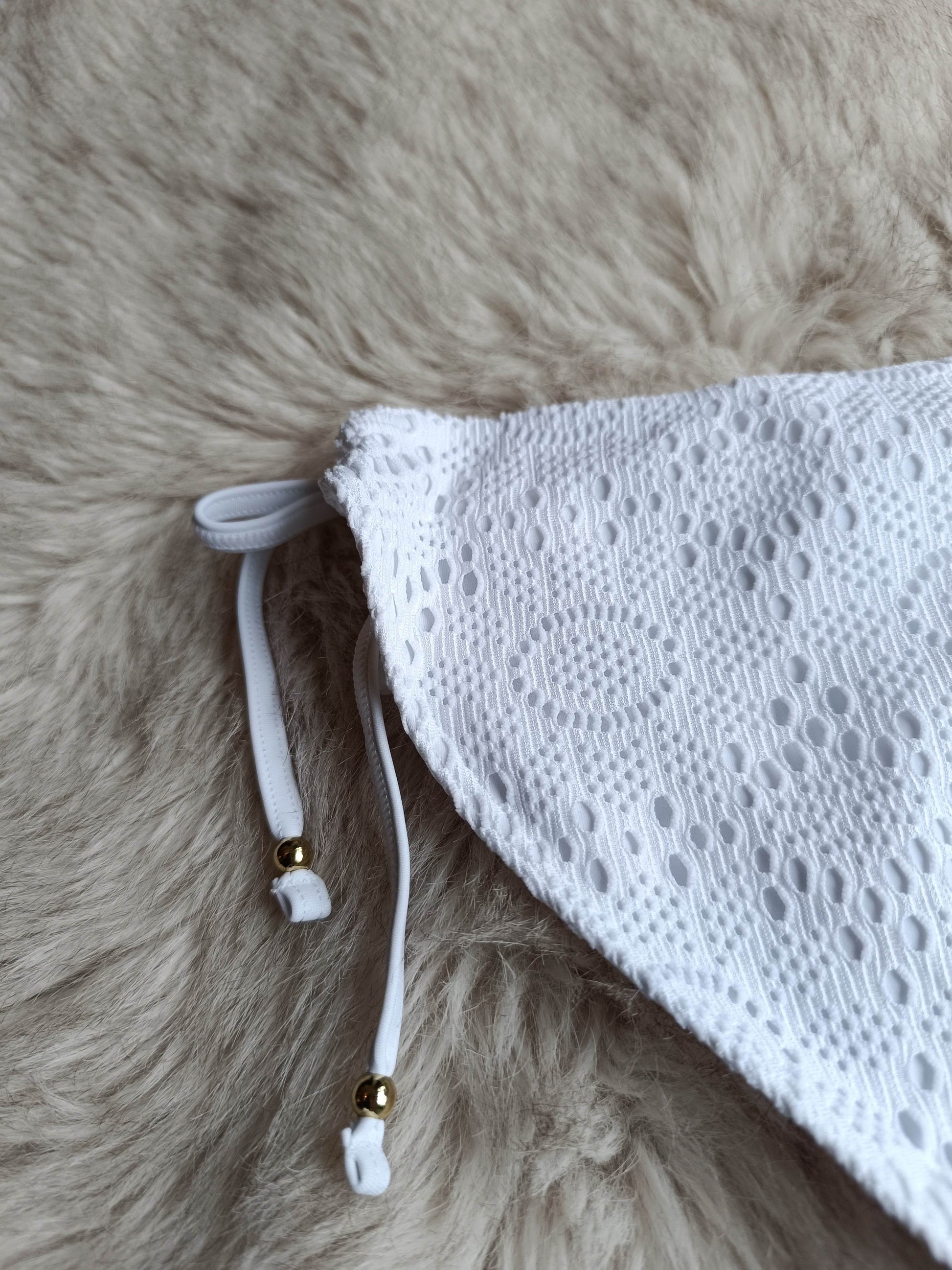 Lepel Summer Days white tie side bikini swim bottom