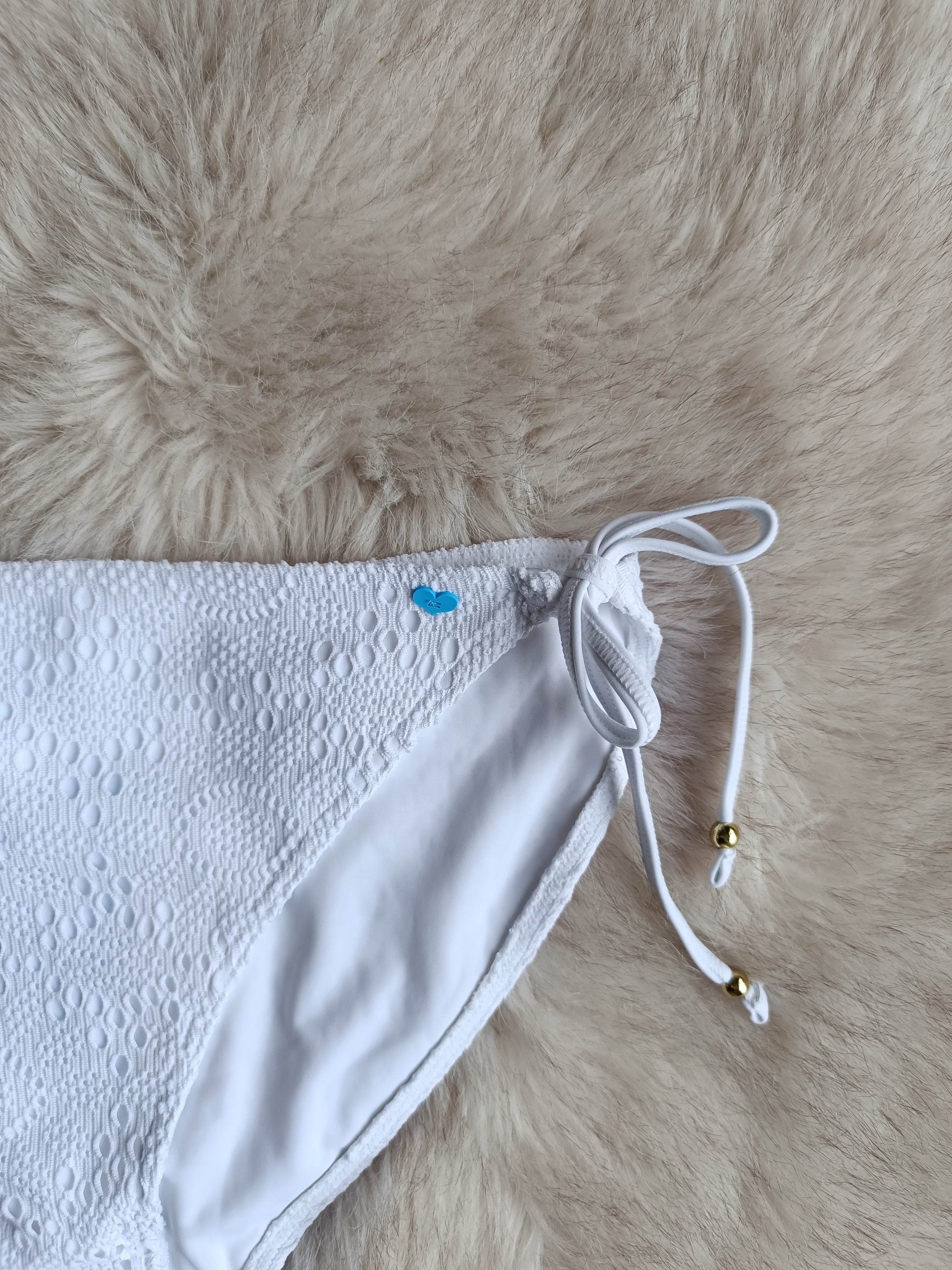 Lepel Summer Days white tie side bikini swim bottom