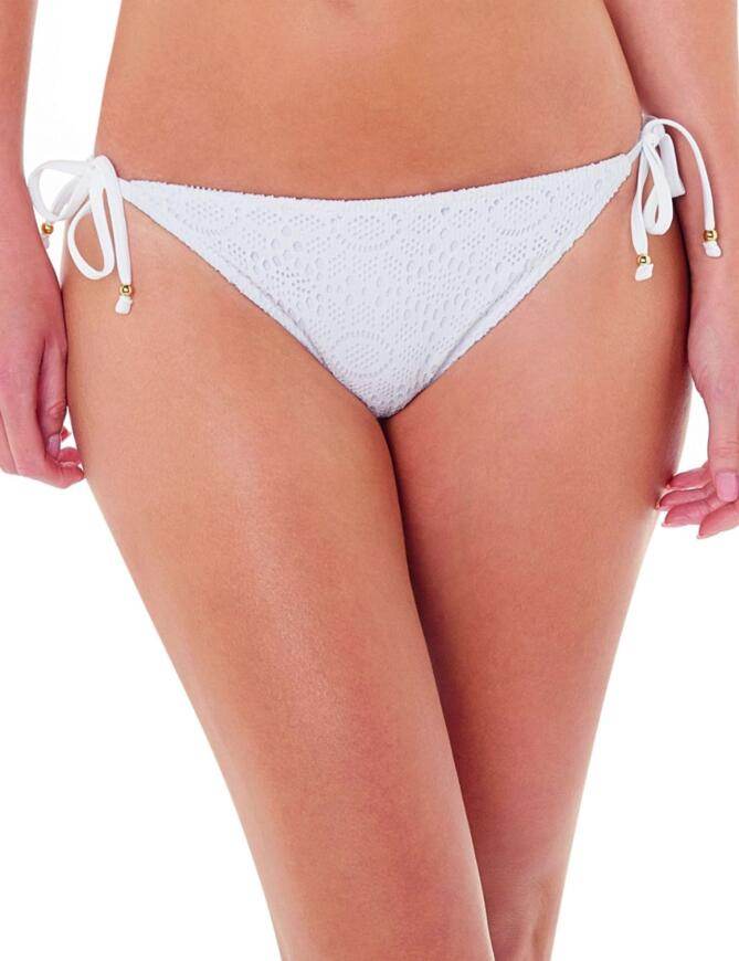 Lepel Summer Days tie side bikini swim bottom white