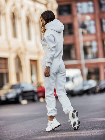 London Champion white tracksuit featuring sporty streetwear design for everyday comfort