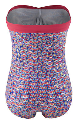 Panache Cleo Pippa bandeau swimsuit with vibrant floral print and strapless design