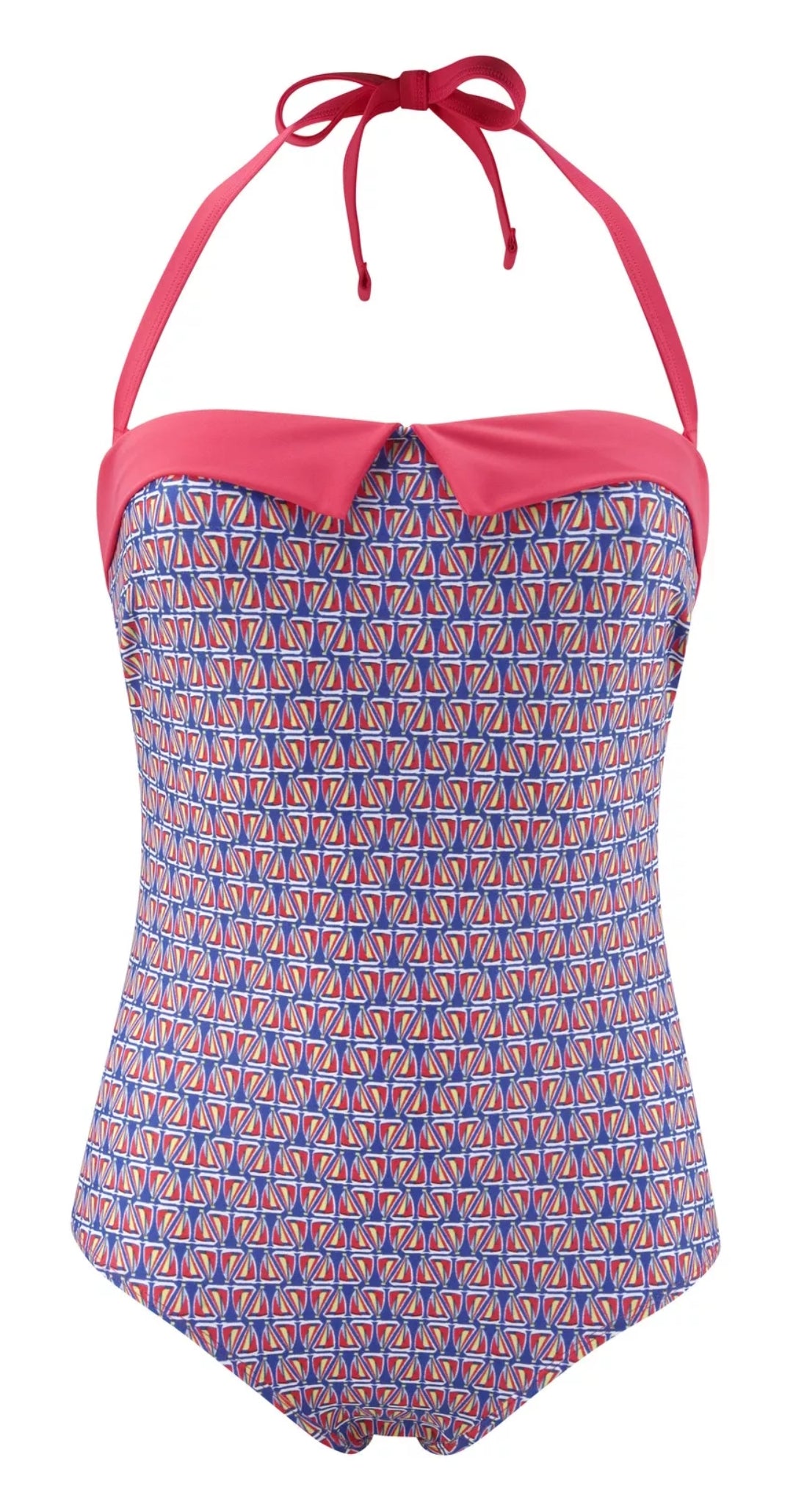 Panache Cleo Pippa bandeau swimsuit with vibrant floral print and strapless design