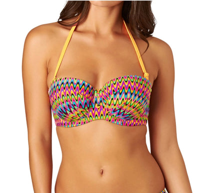 Lepel Bikini Tops - Lepel India Moulded Bandeau Bikini Top - Coral