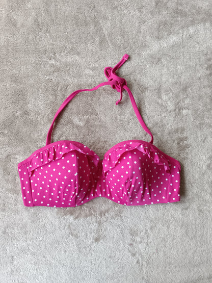 Panache Cleo Betty Bandeau Bikini Bra Pink