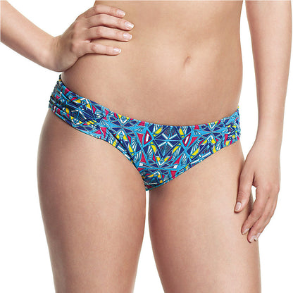 Jecca Aztec Print Gathered Bikini Brief - Cleo Swim