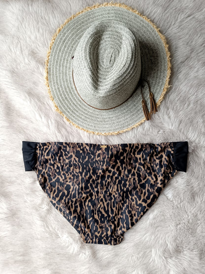 Panache Animal Print Savannah Gathered Bikini Swim Bottom