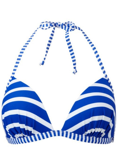 Lepel Riviera Moulded Triangle Bikini Blue White Top
