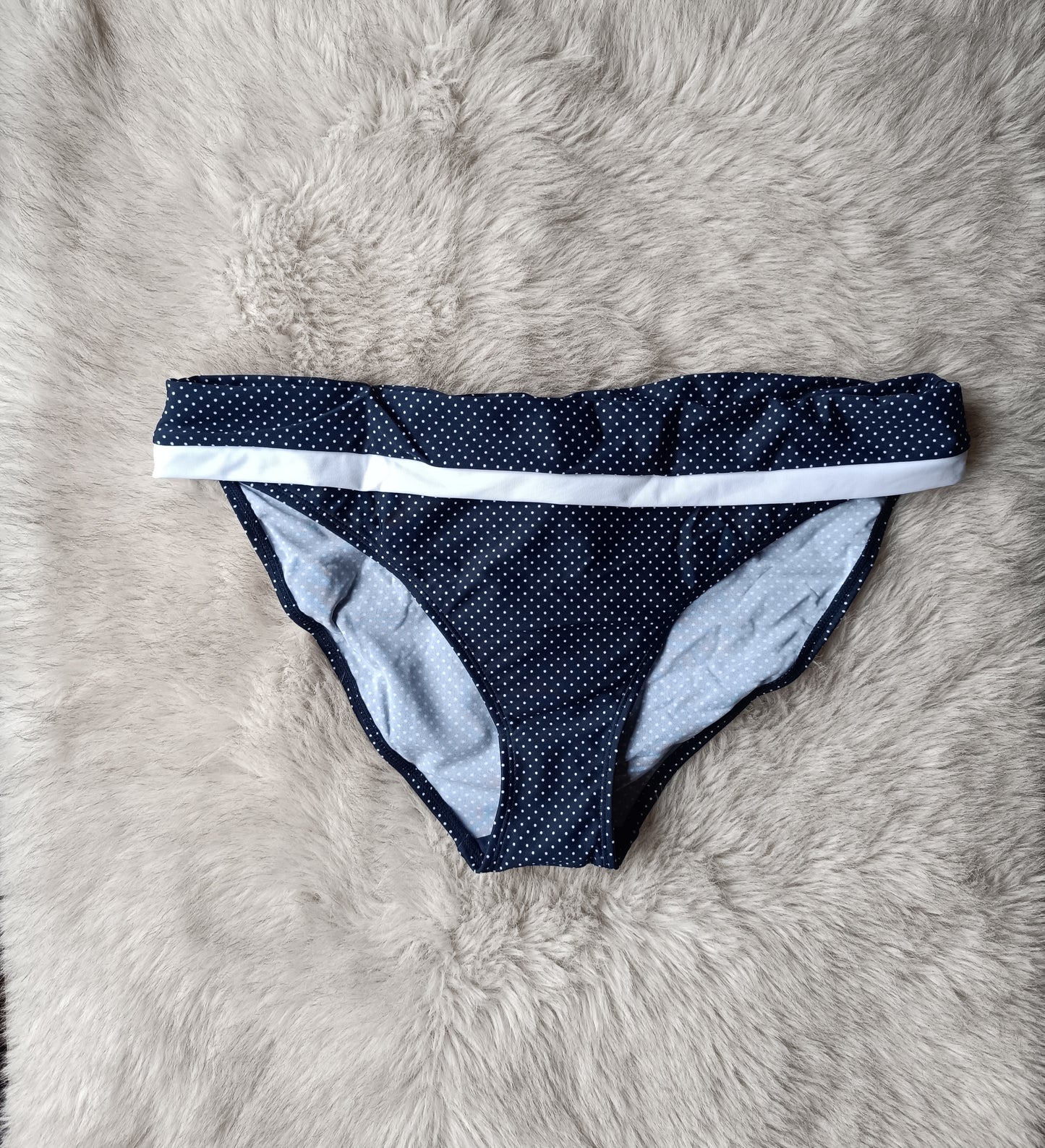 Panache Britt  Fold Bikini Pant Navy Spot